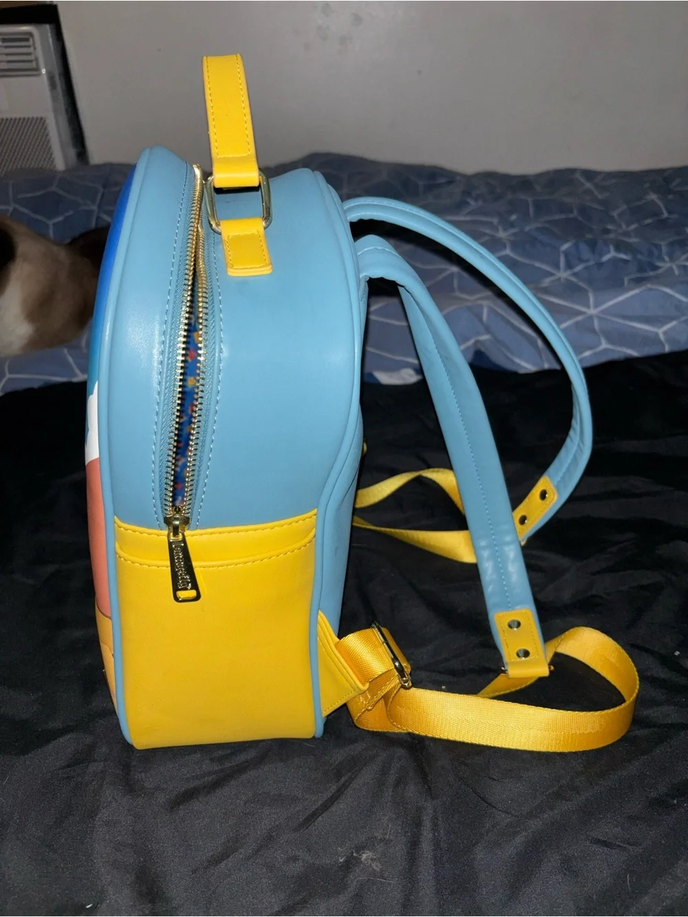 Loungefly Ariel Scene Mini Backpack in Blue, Yellow and Red